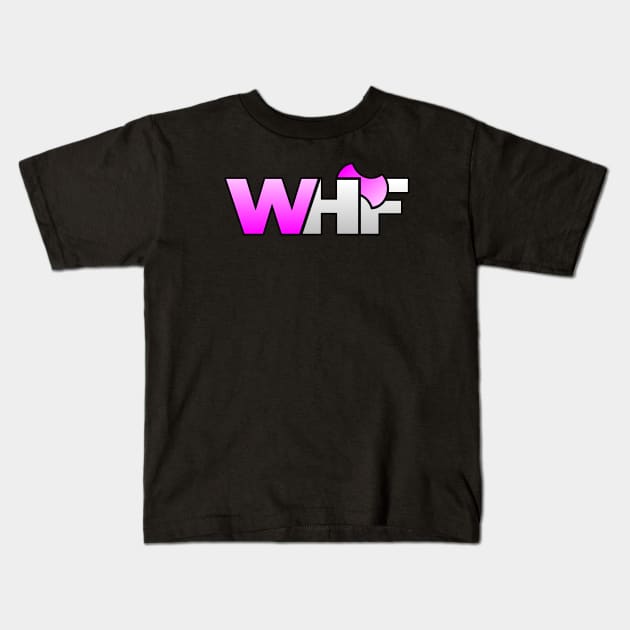 Pink (white) Kids T-Shirt by WHF